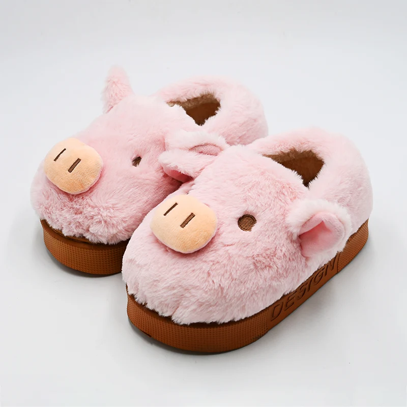 豚ヘッドコットンスリッパ
